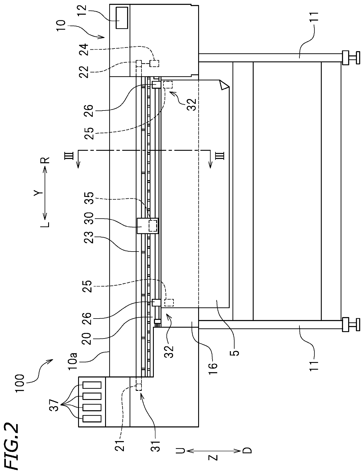 Ink drying device and printing system