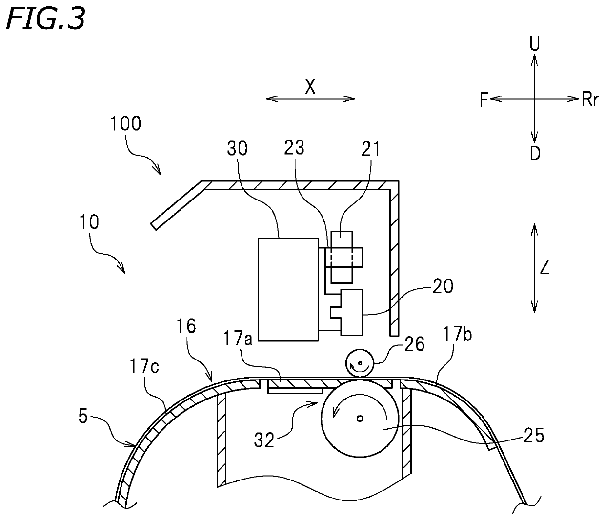 Ink drying device and printing system