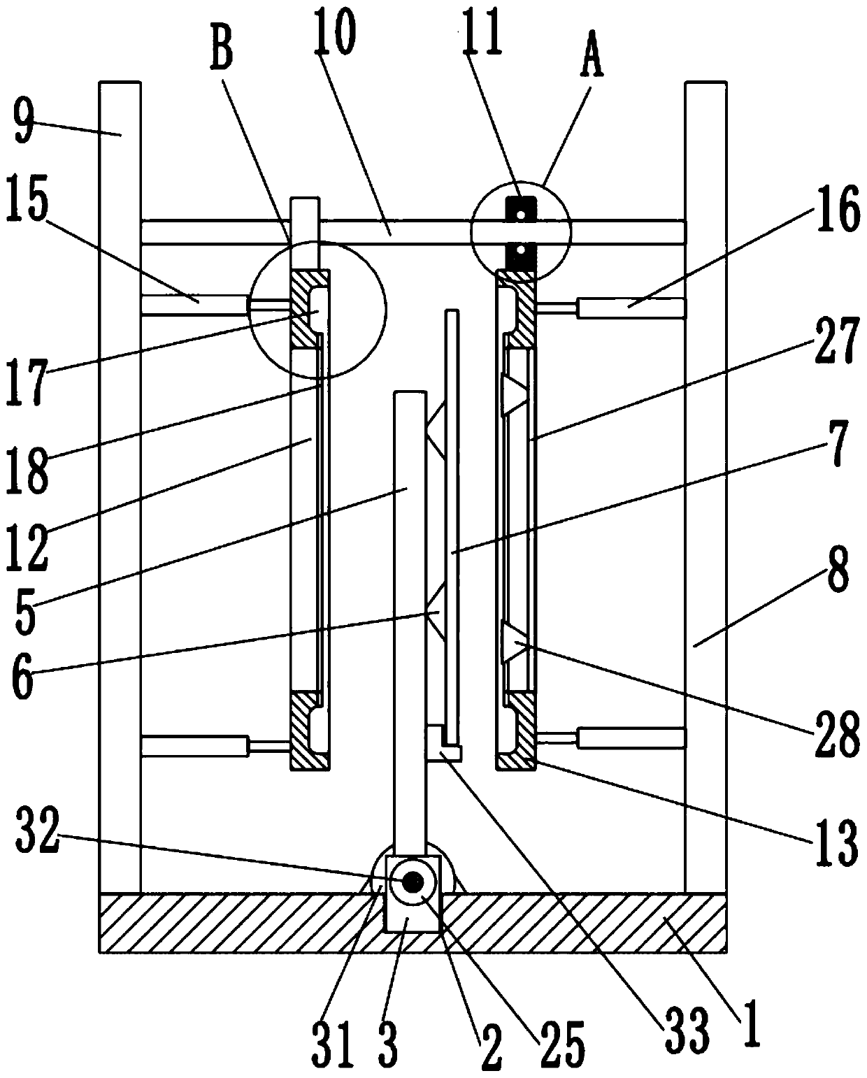 Refrigerator glass partition plate production forming mold facilitating mold withdrawing