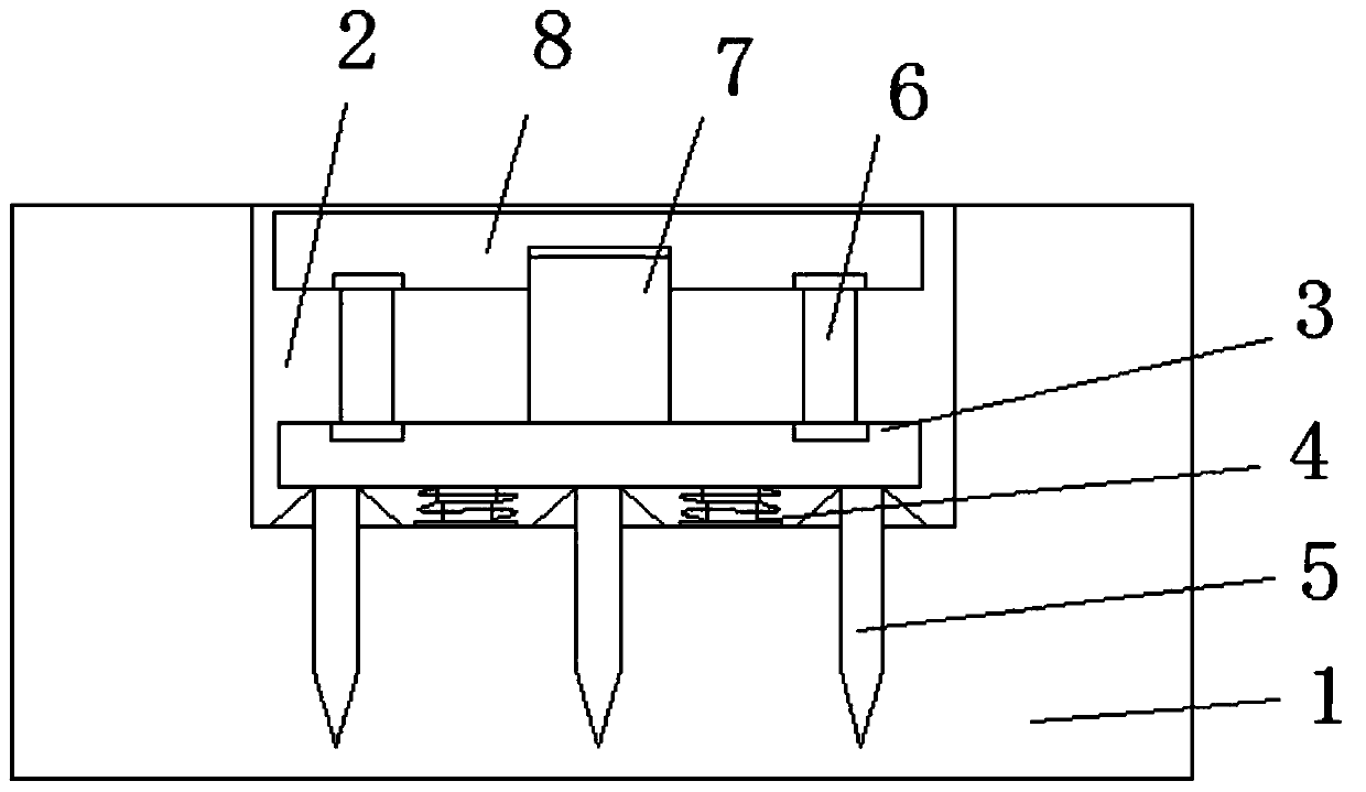 Foundation structure in house building construction