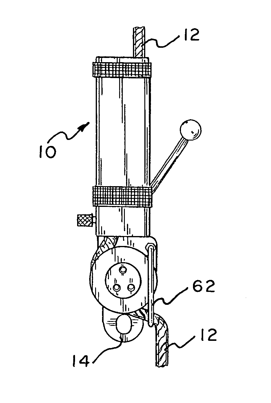 Descent controller with safety brake
