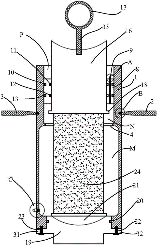 Salt cavern oil storage surrounding rock self-balancing triaxial compression testing apparatus and method