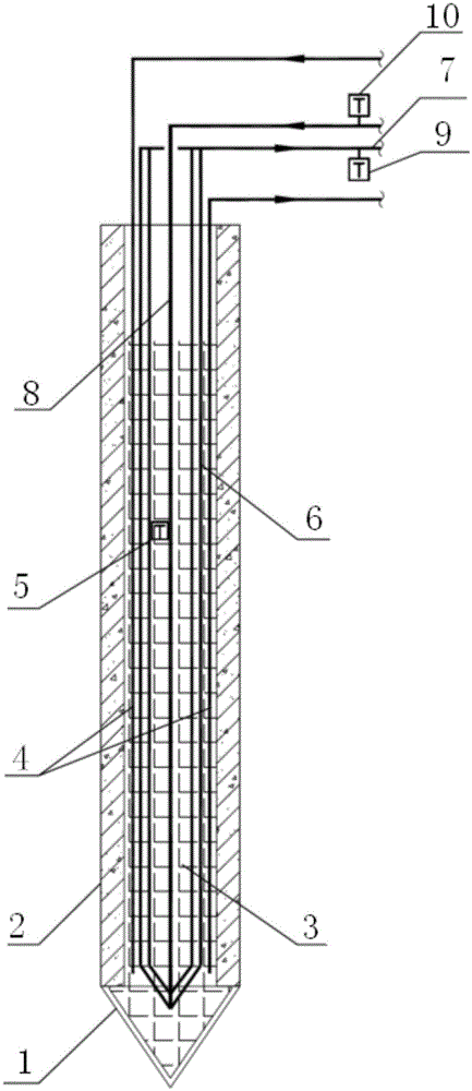 A PHC pipe pile phase change energy storage system and its construction method