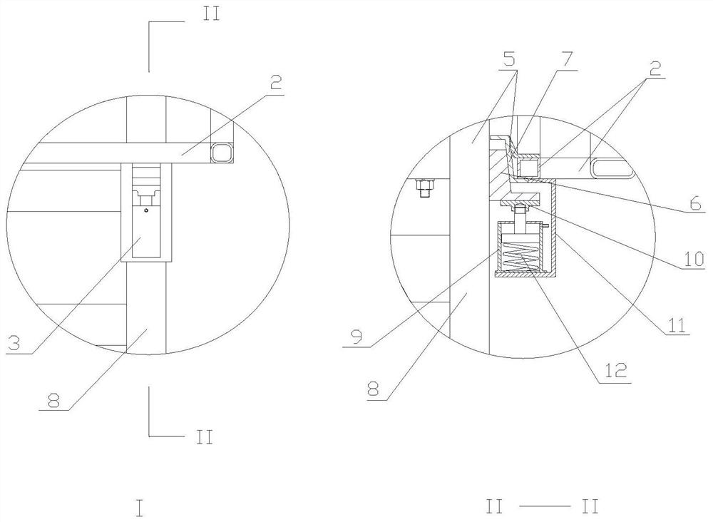 Anti-falling device for attached self-lifting high-altitude sliding mode operation platform and method