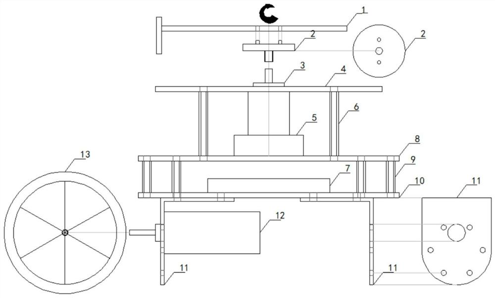 Balance trolley system capable of carrying rotary LED and control method