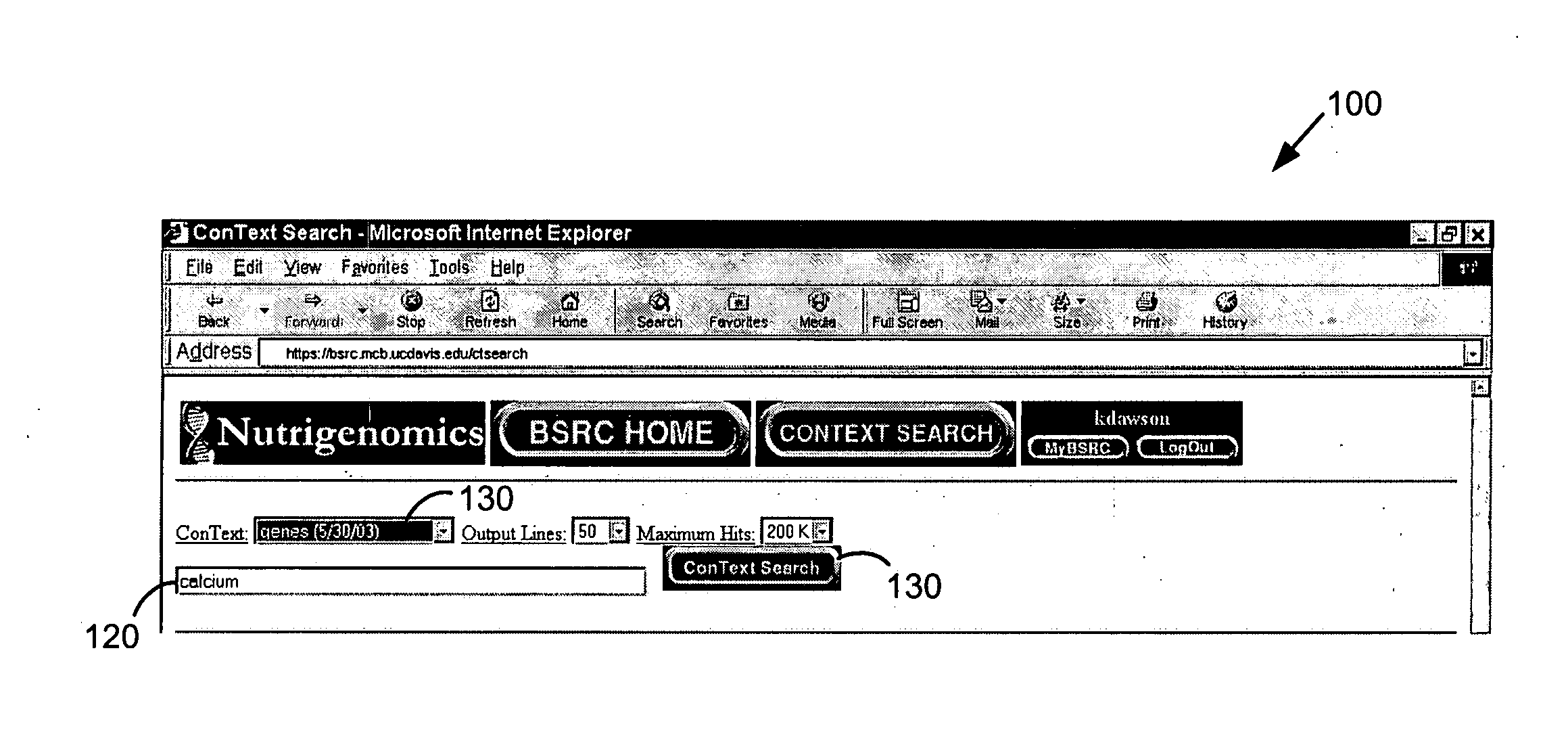 System and method of context-specific searching in an electronic database