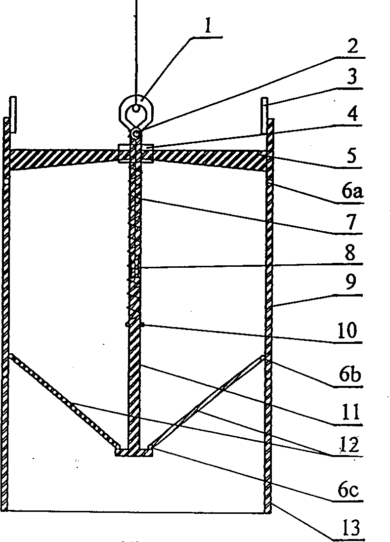 Umbrella-shaped enlarger for pile foot and pile body