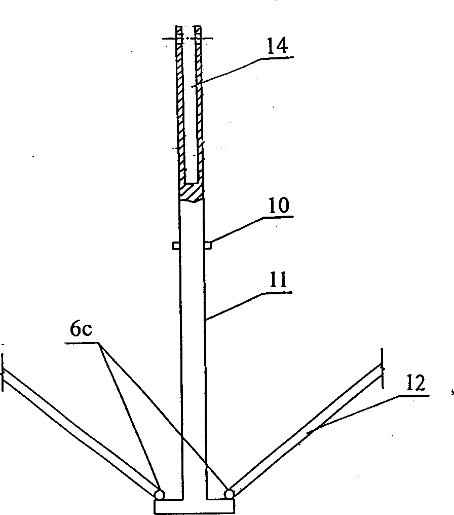 Umbrella-shaped enlarger for pile foot and pile body