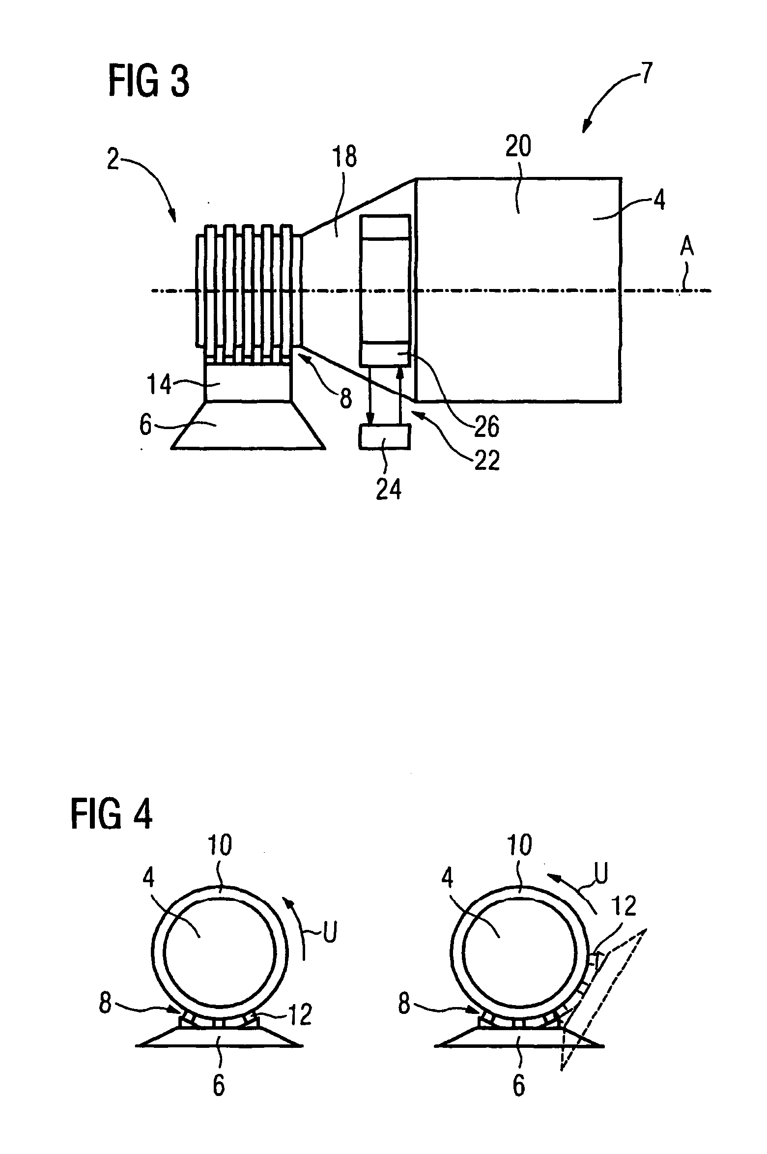 Electrically conductive connection for a medical gantry