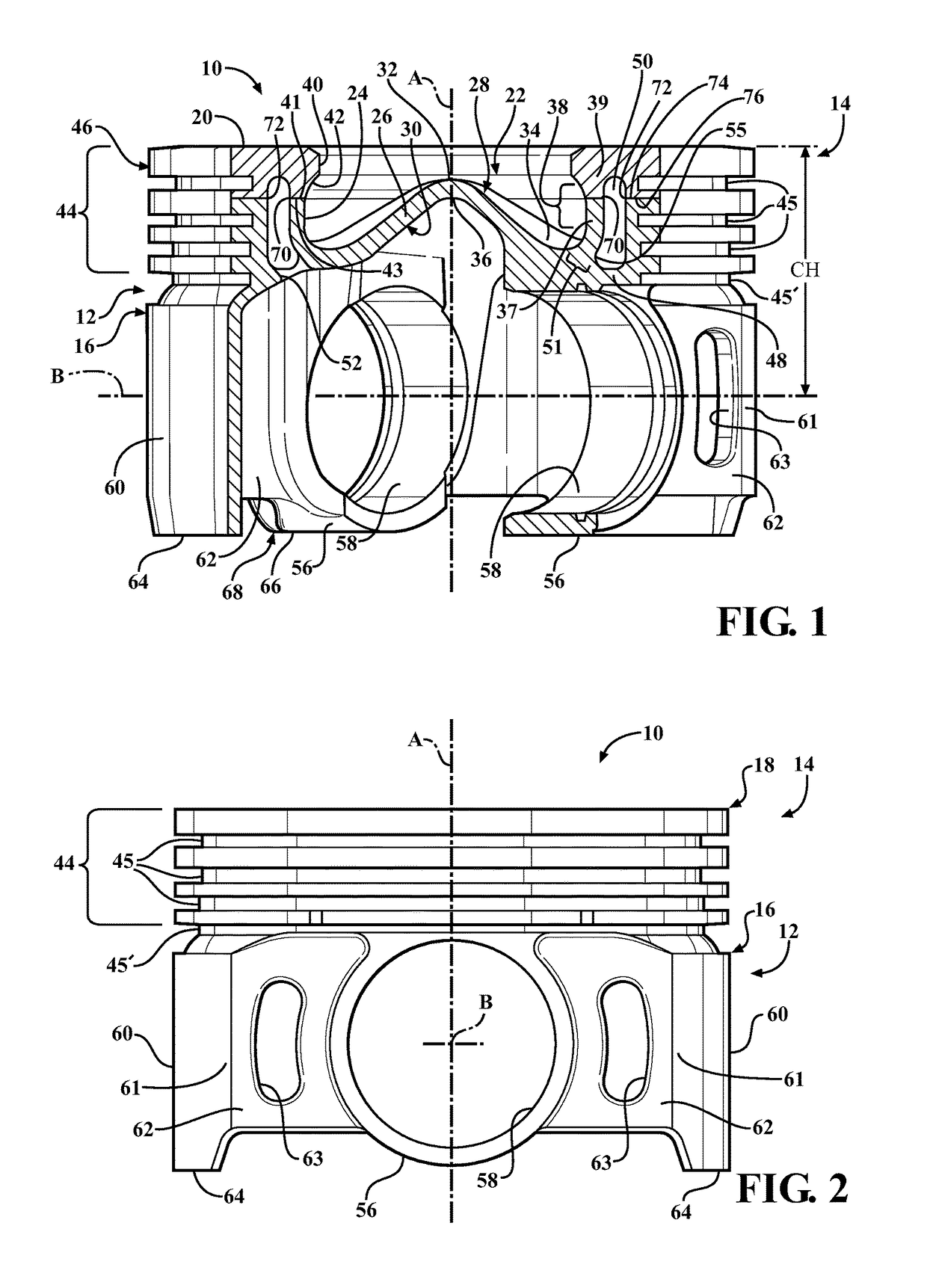 Steel piston with cooling gallery and method of construction thereof