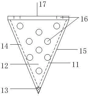 Inserting type biological fertilizer box for pomegranate tree