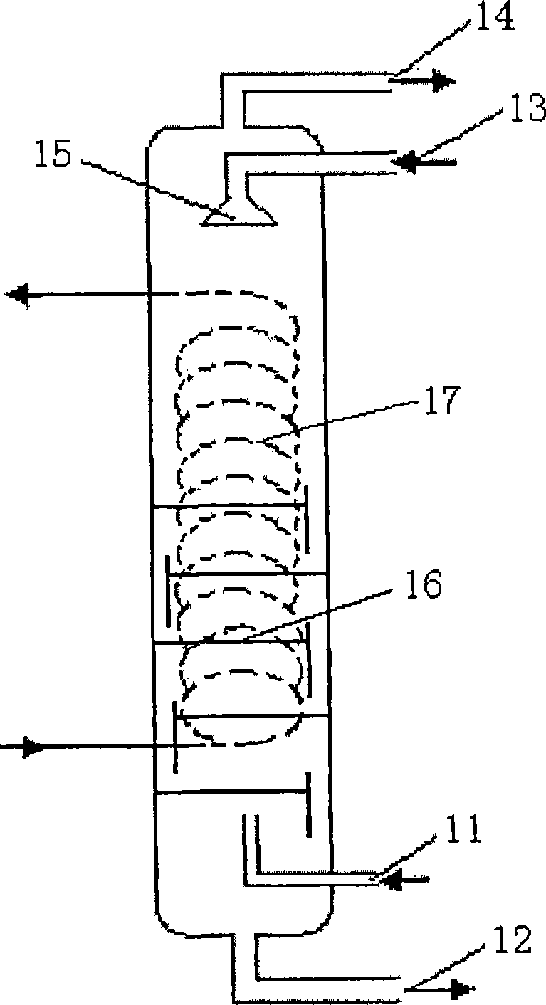 Method and device for low-pressure processing of coal coking gas
