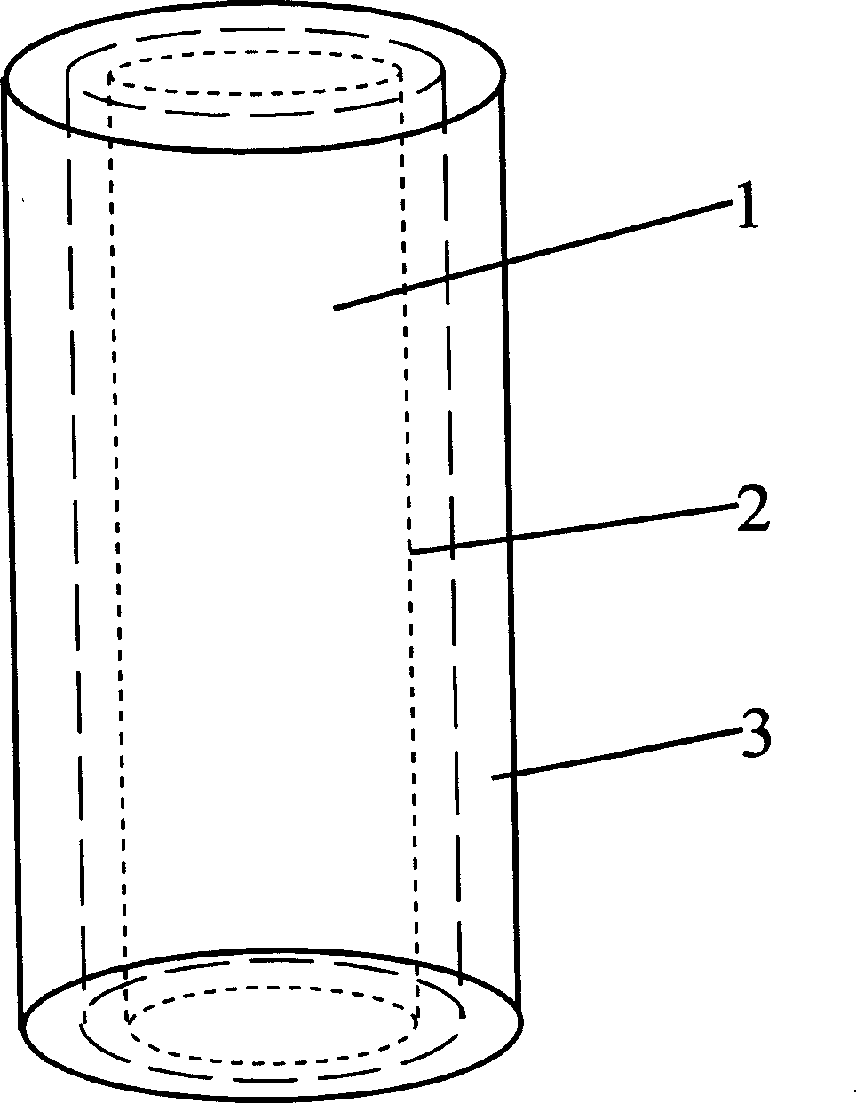 Giant magnet impedance effect composite wire with barrier layer and its preparing method