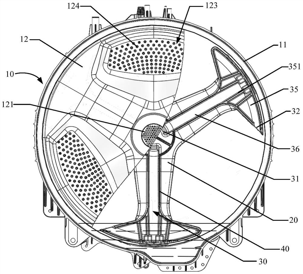 Washing barrel assembly and washing machine