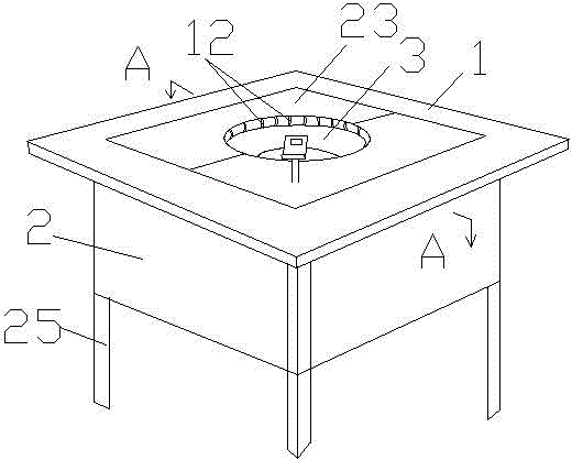 Implementation method of intelligence of electromagnetic heating dining table