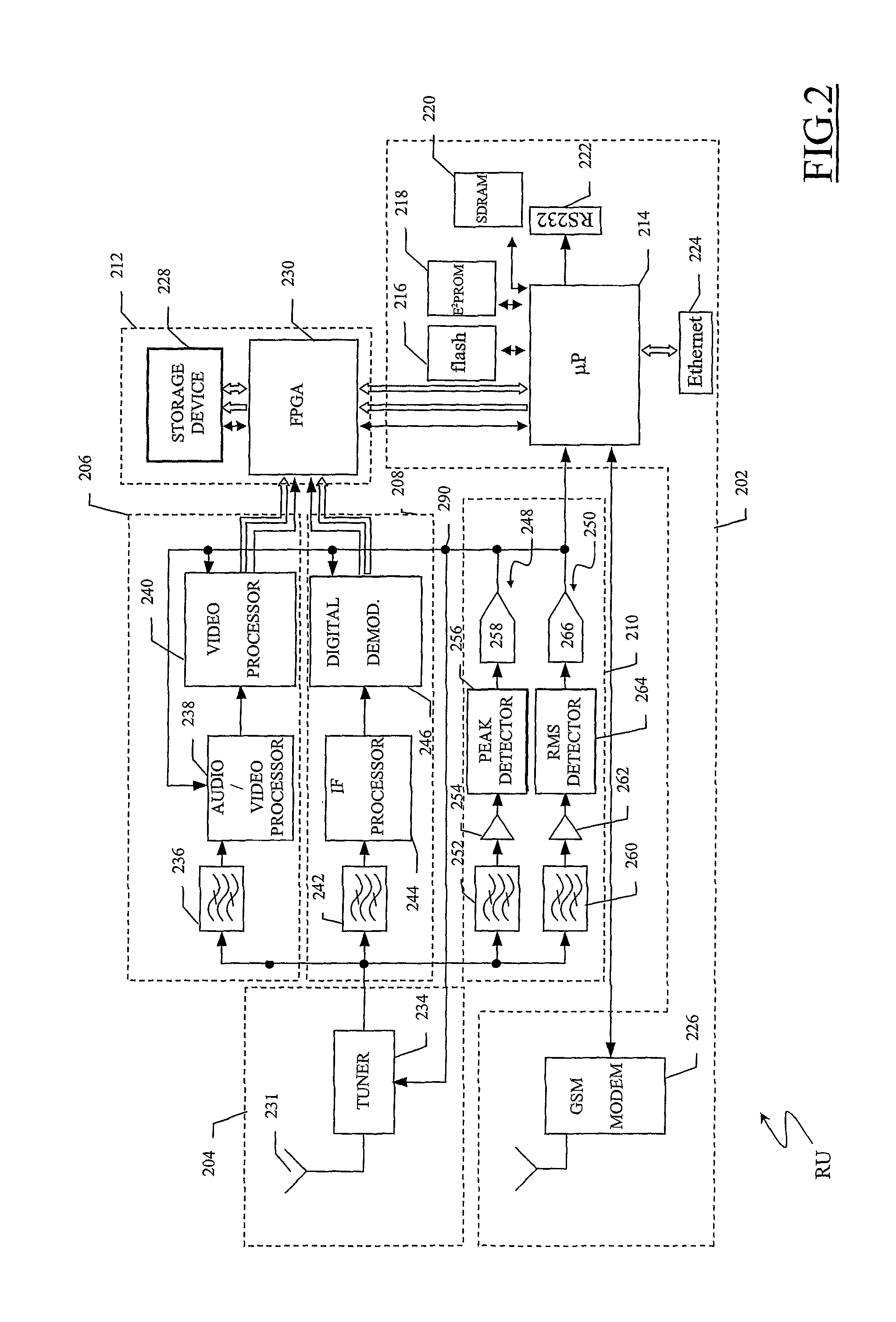 Monitoring system for monitoring coverage of broadcast transmissions