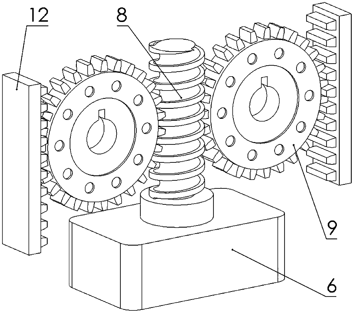 Safe synchronous lifting device for stereo garage