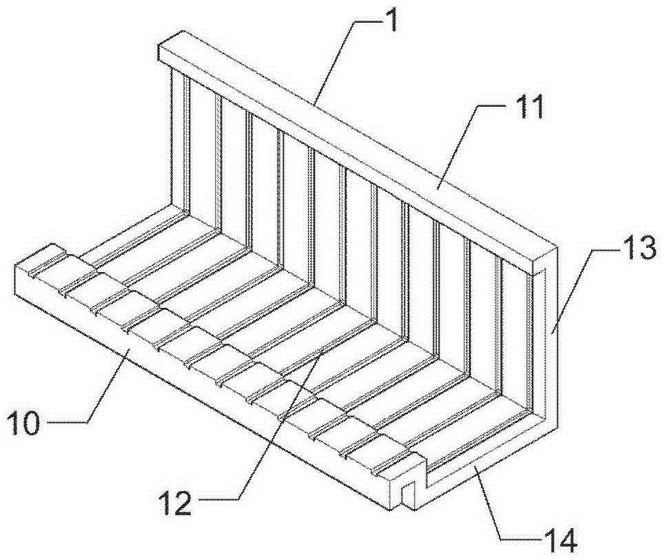 An interlocking formwork for an anti-crack and anti-seepage permanent column