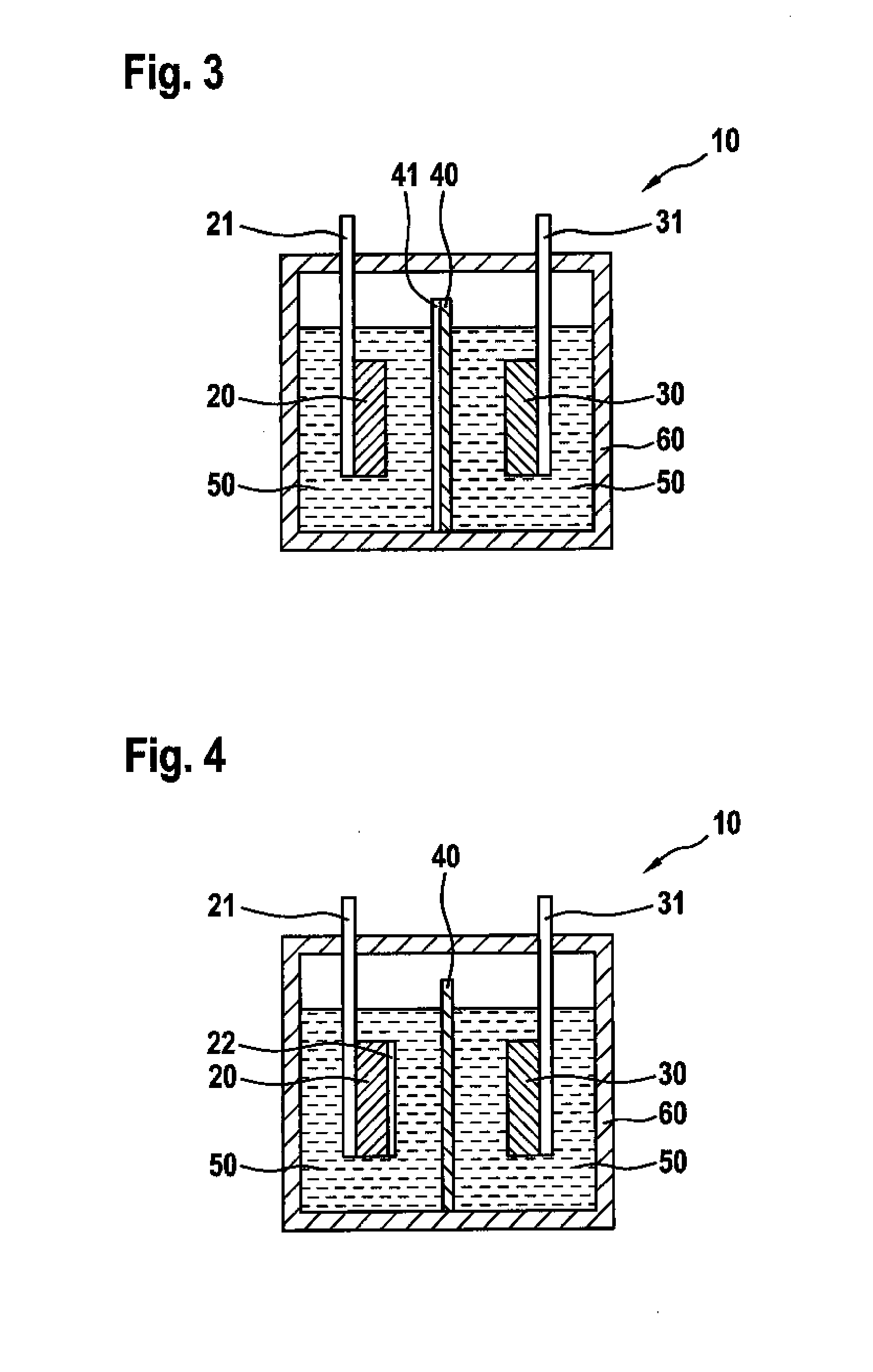 Method for reducing the dendritic metal deposition on an electrode and lithium-ion rechargeable battery which uses this method