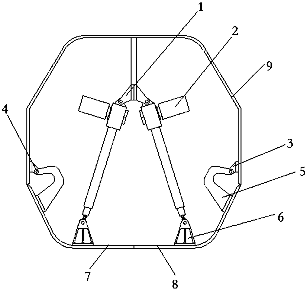 An aircraft cabin door opening device