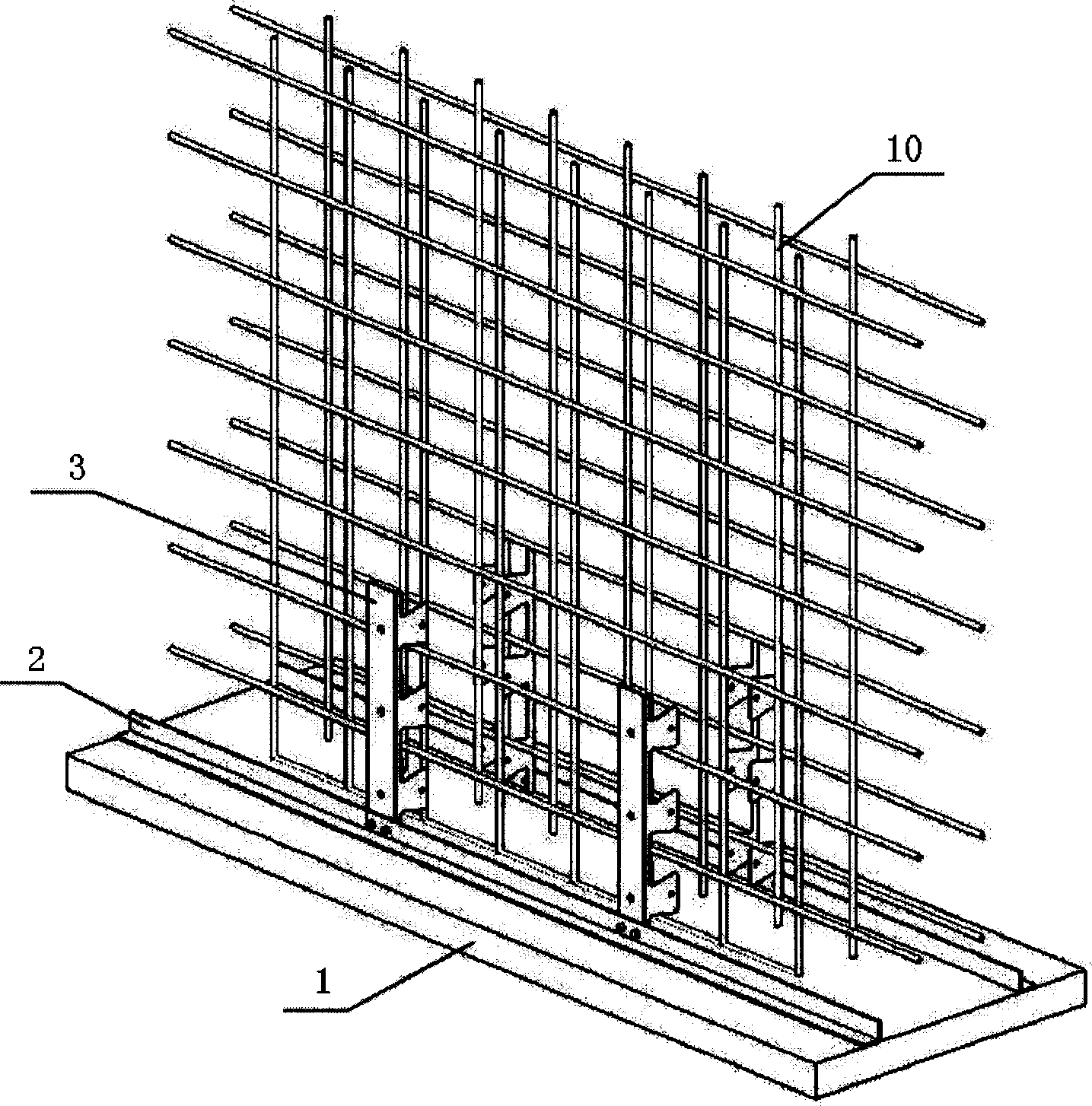 Integrally-cast mould-detachment-free concrete structure system and construction method thereof