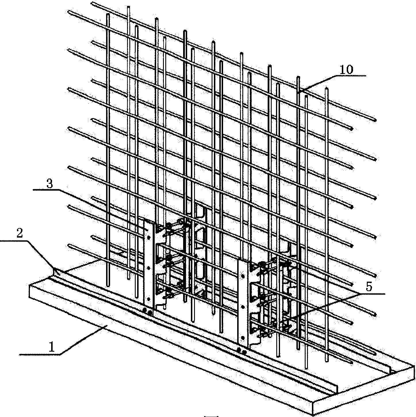 Integrally-cast mould-detachment-free concrete structure system and construction method thereof