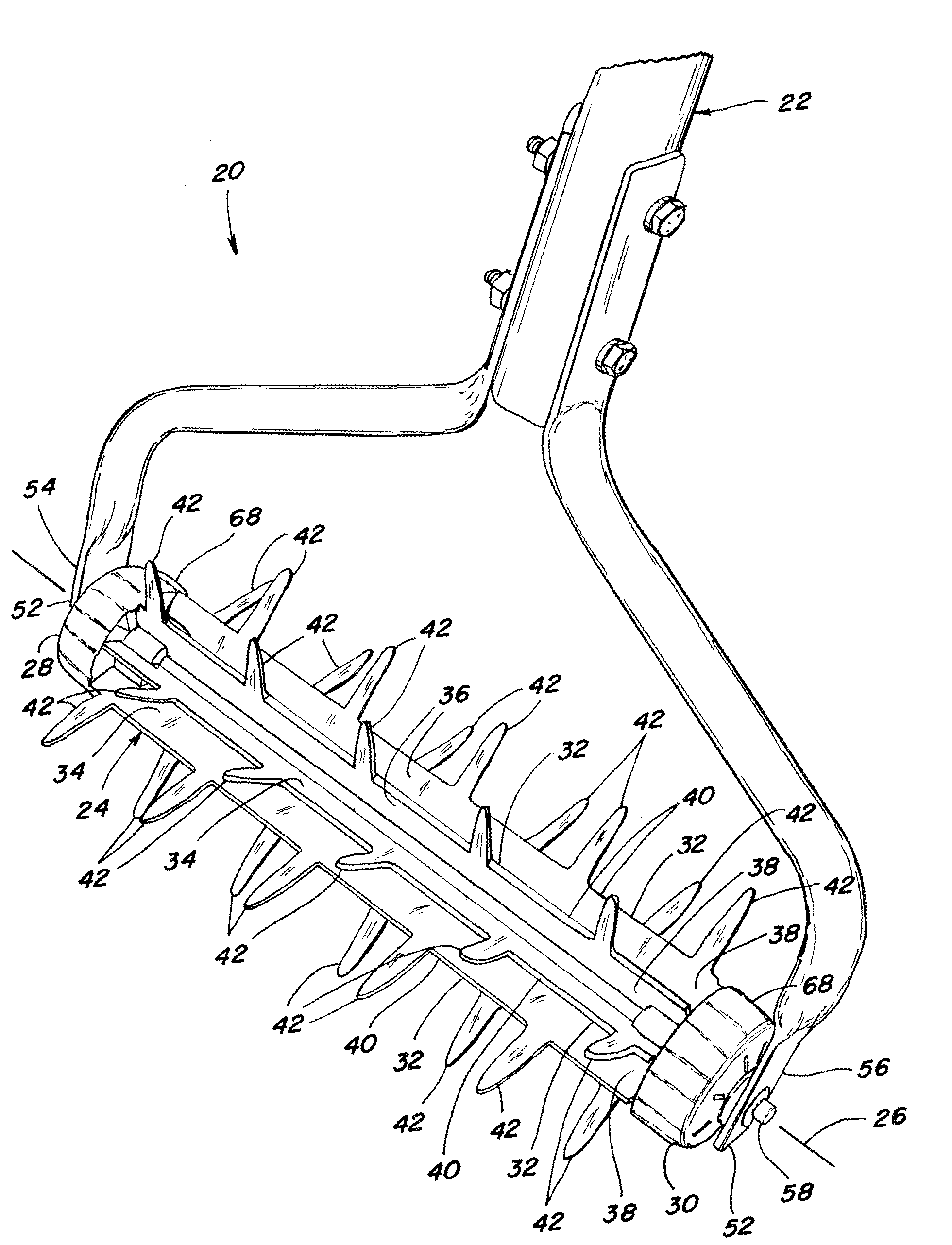 Landscaping mulch turner