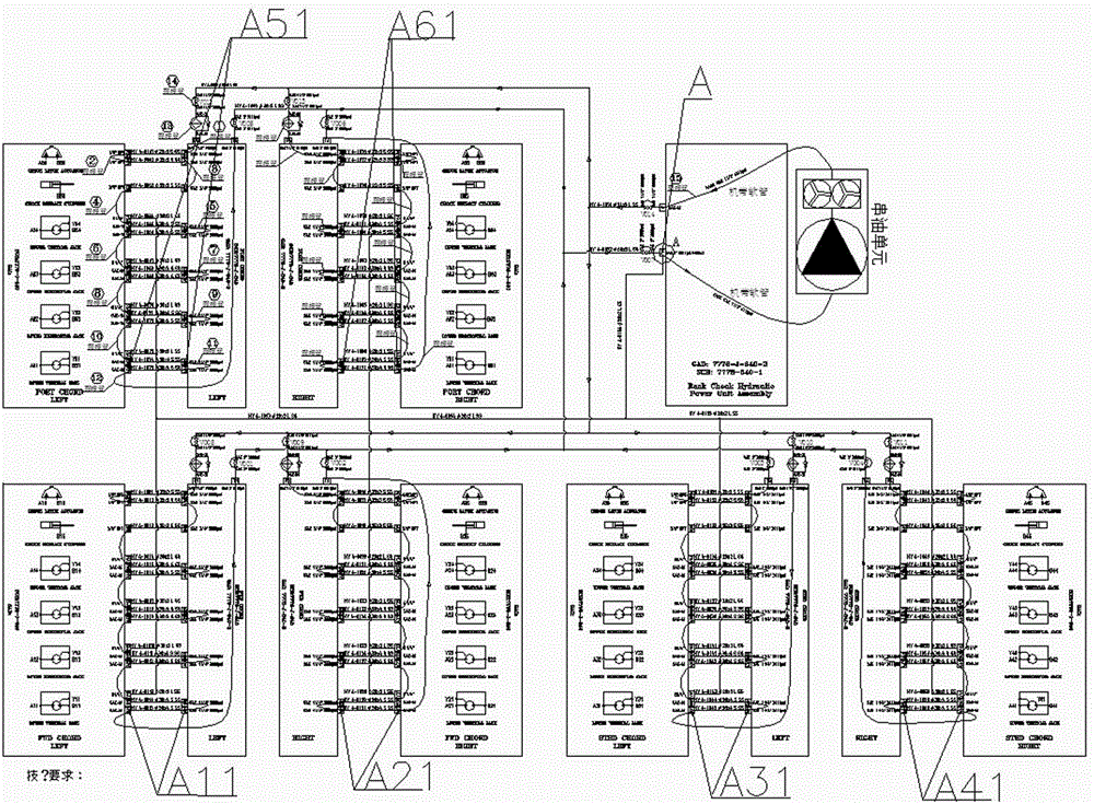 One-stop flushing and pressure testing method of hydraulic system of self-elevating drilling platform