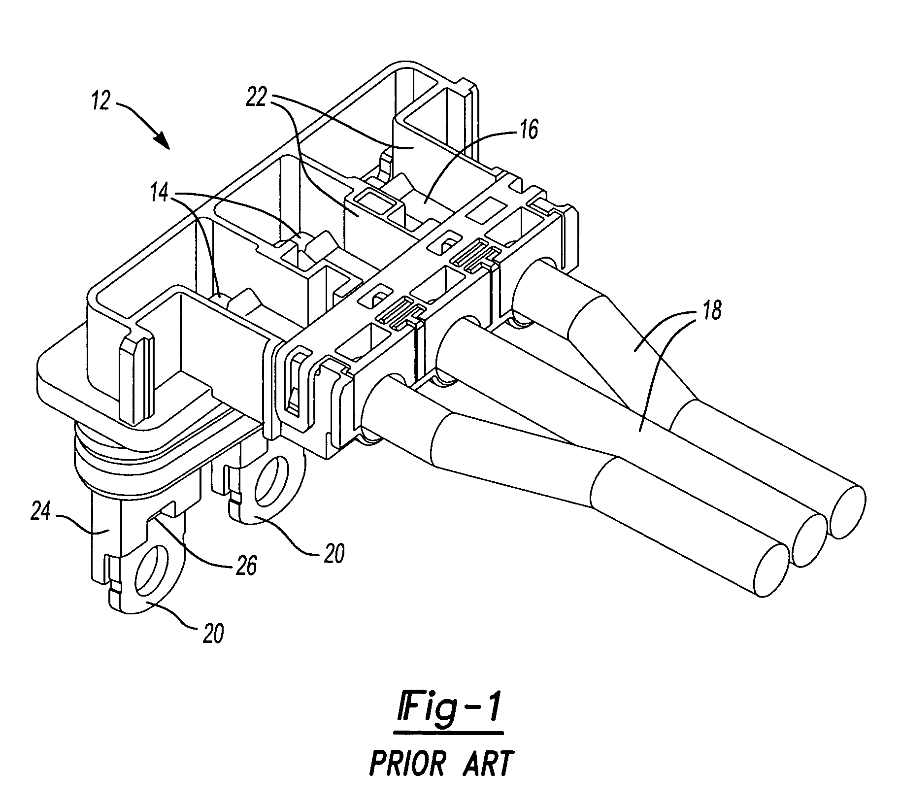 Connector with terminal motion reduction