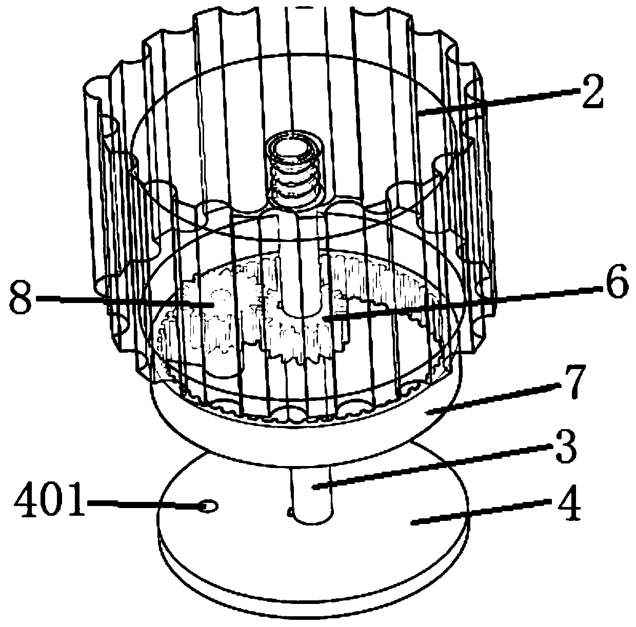 Volume knob type dry powder storage and inhalation device