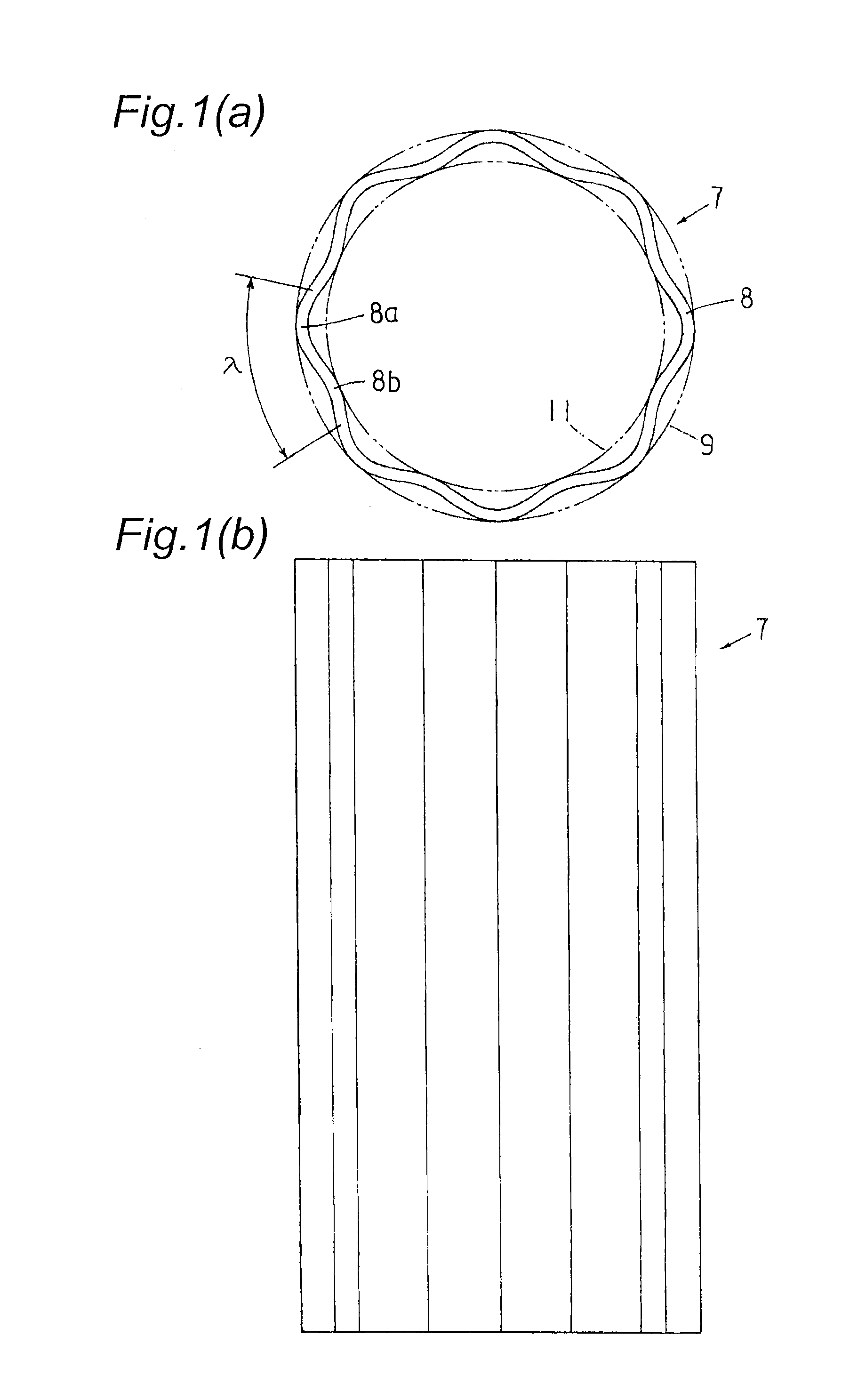 Energy absorbing member, method for producing same, and electromagnetic tube expansion method for rectangular cross-section member and polygon cross-section member