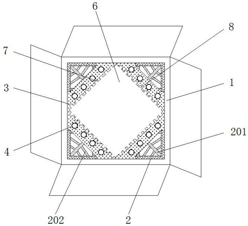 Adjustable fragile transportation protective carton