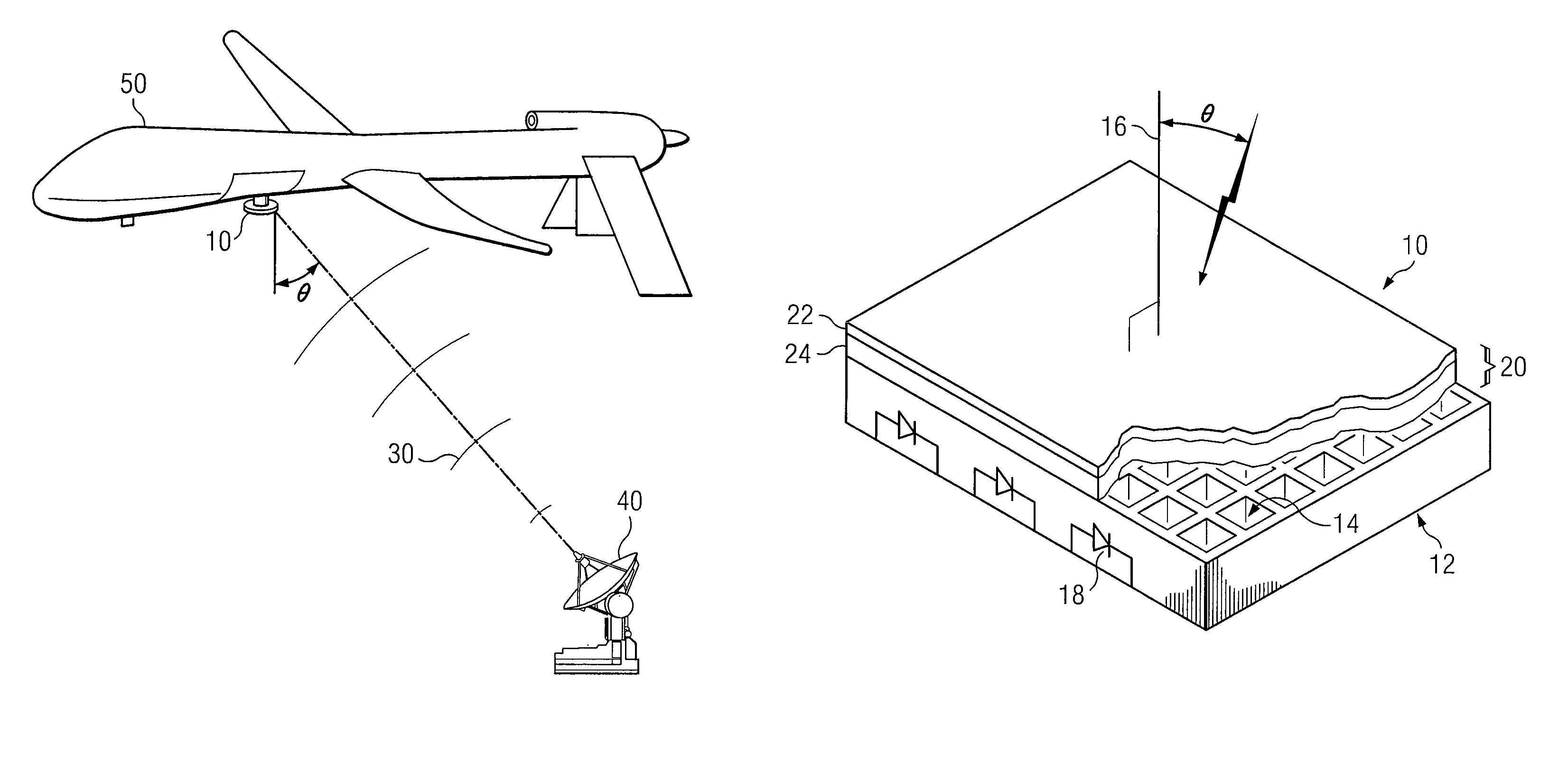 Rectenna cover for a wireless power receptor