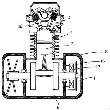 Control method of reversal compressing power assisting starting equipment