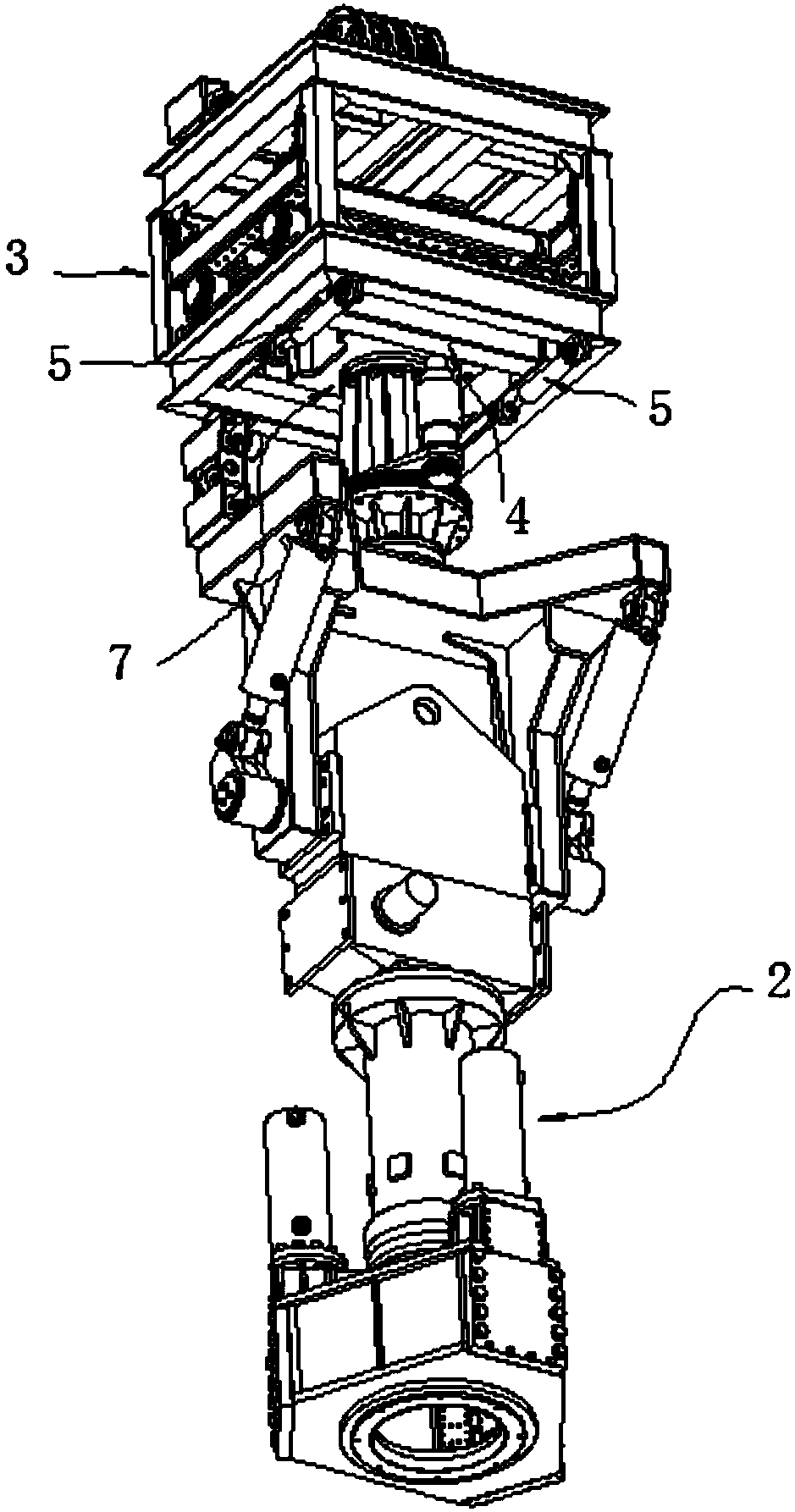 Piling machine horizontal position adjustment device and piling machine