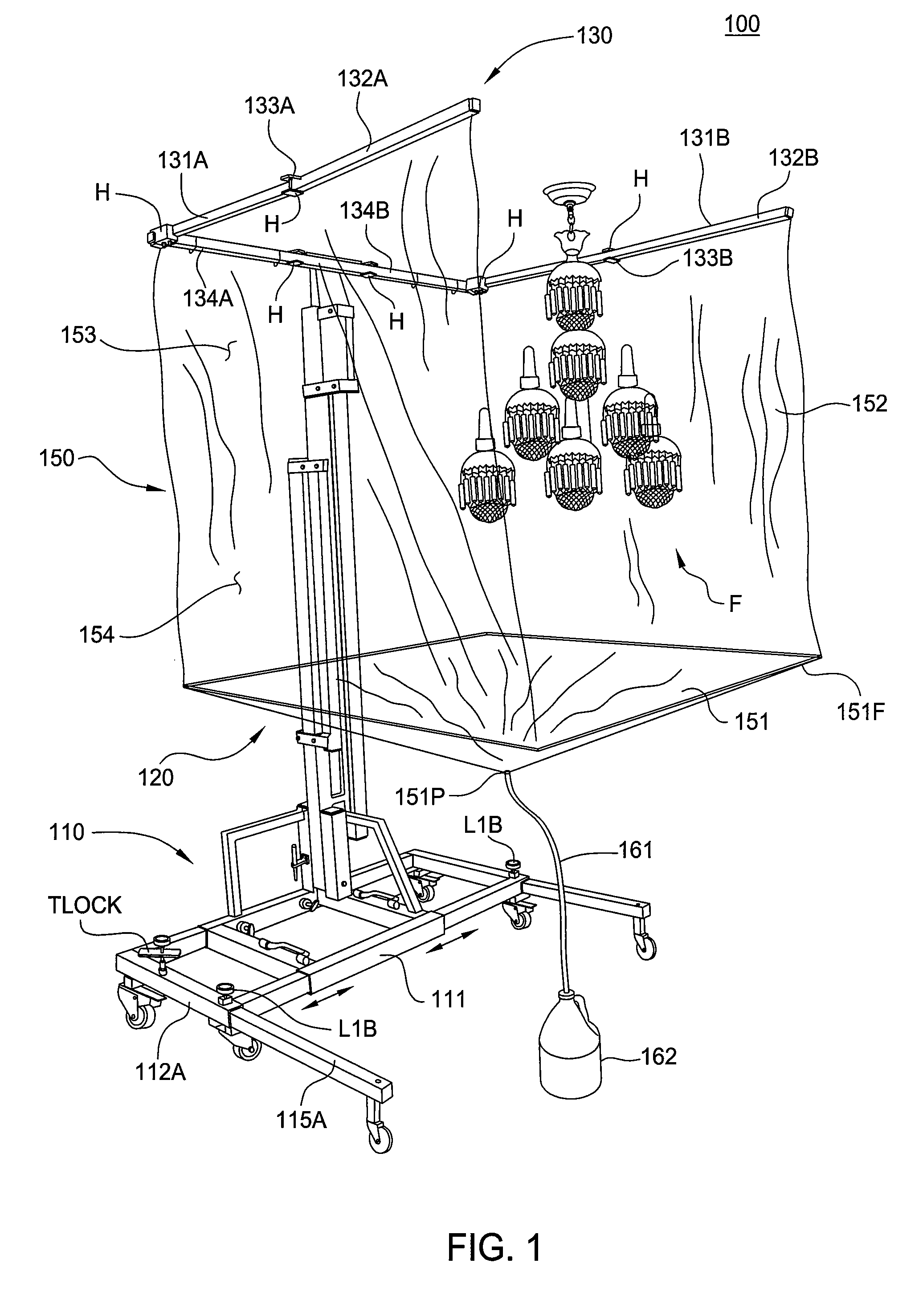 Apparatus for shielding an elevated fixture