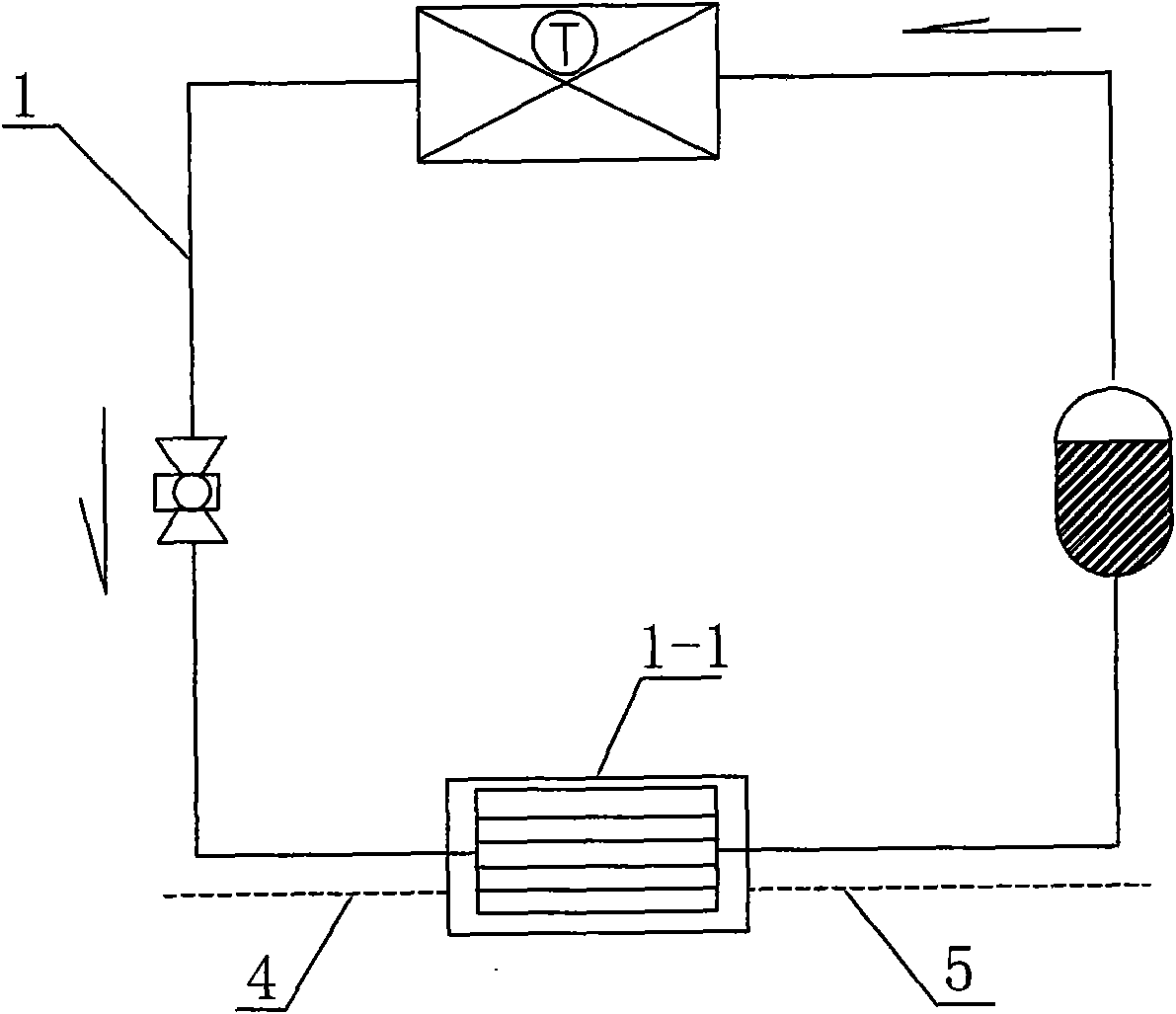 Time-division variable-temperature cycle refrigeration (hot) water device and applications thereof