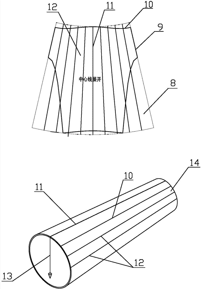 Limb type circular tube node transferring structure and manufacturing method thereof
