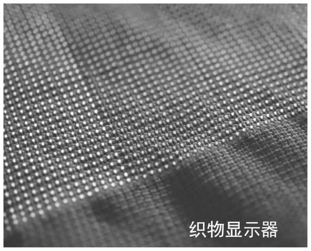 A kind of transparent conductive fiber and its preparation method and application in fabric display