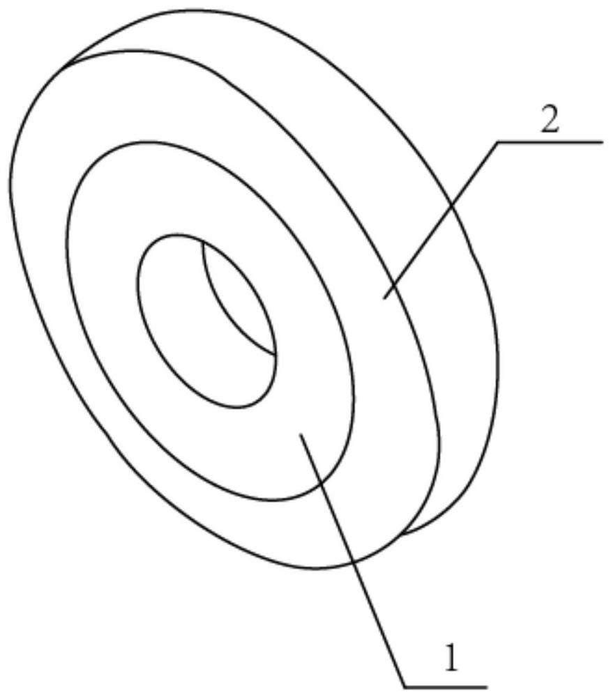 Cold sawing wheel with single bevel structure and preparation method thereof