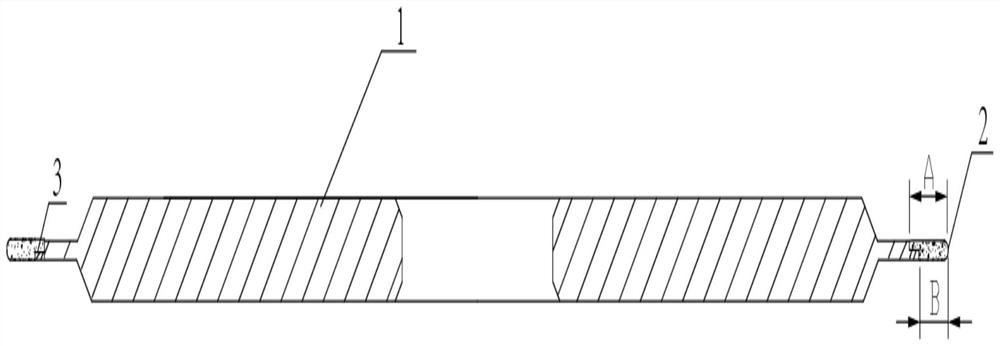 Cold sawing wheel with single bevel structure and preparation method thereof