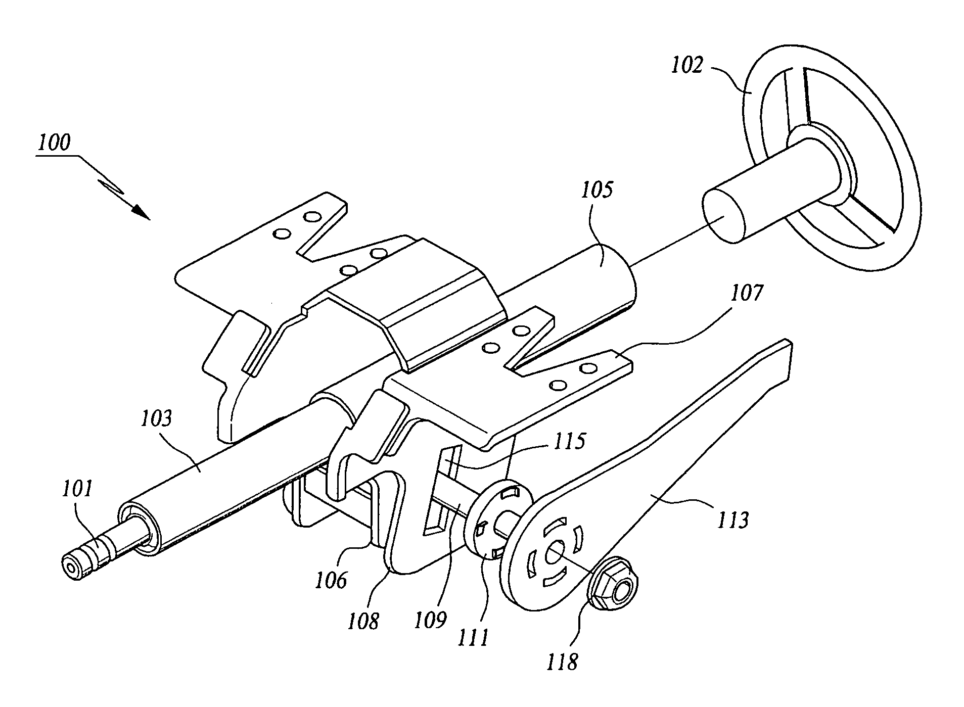 Telescoping-tilting device of steering column for vehicle