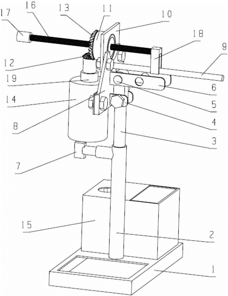 Mechanical and electrical integration multi-freedom-degree moxa stick positioning fuming moxibustion device