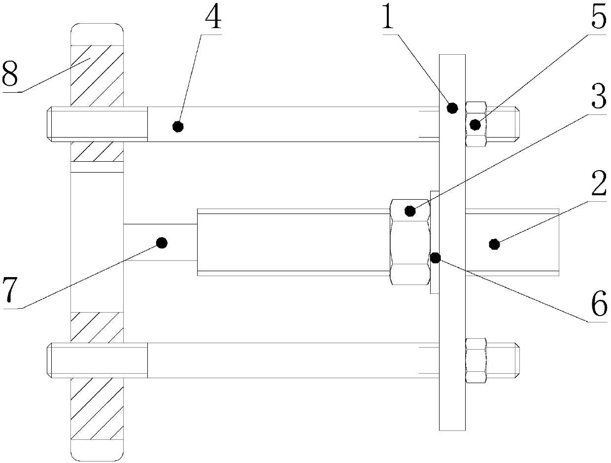 Special tool for disassembly of controlling gear of locomotive diesel engine