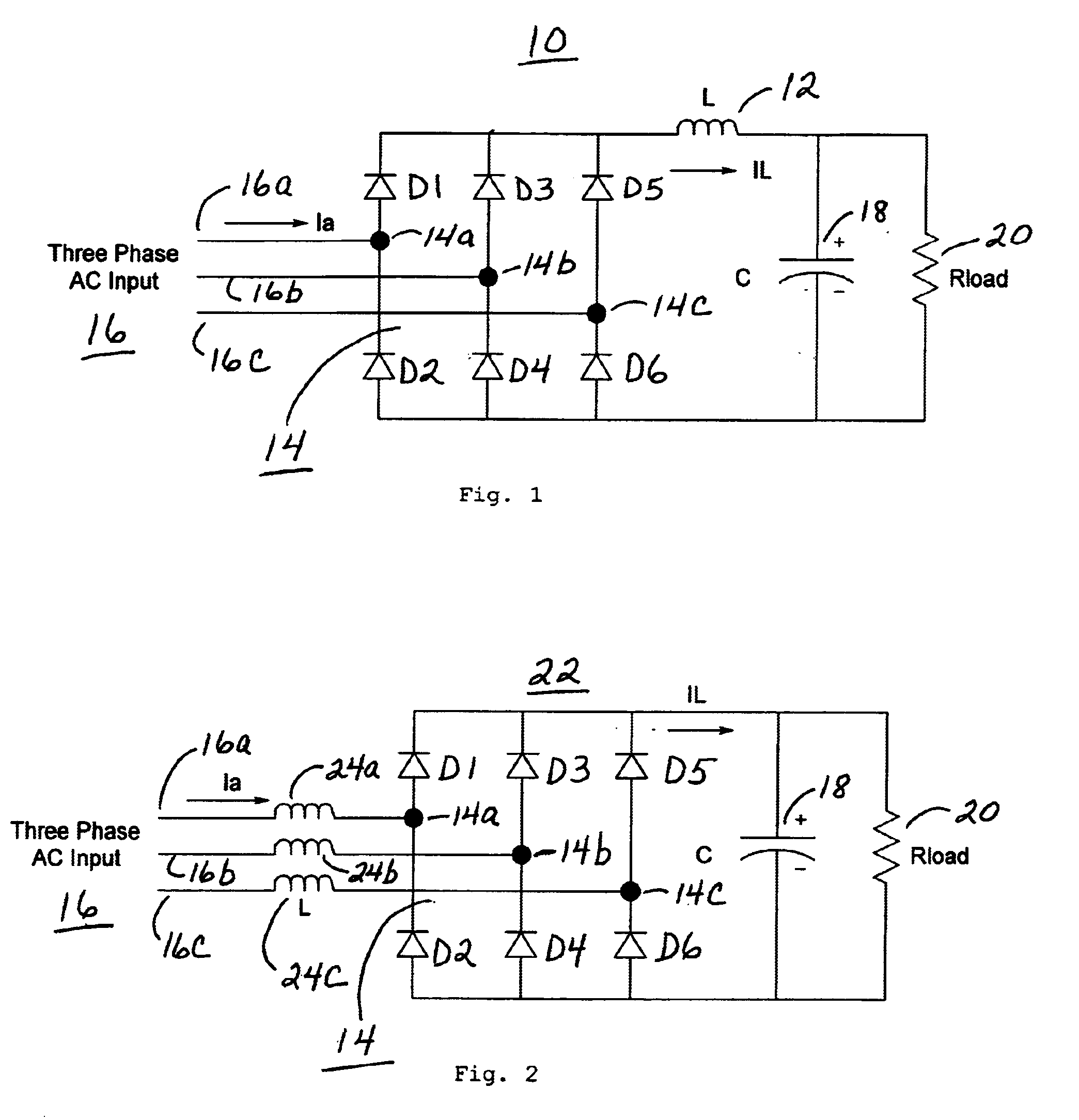 Low harmonic rectifier circuit