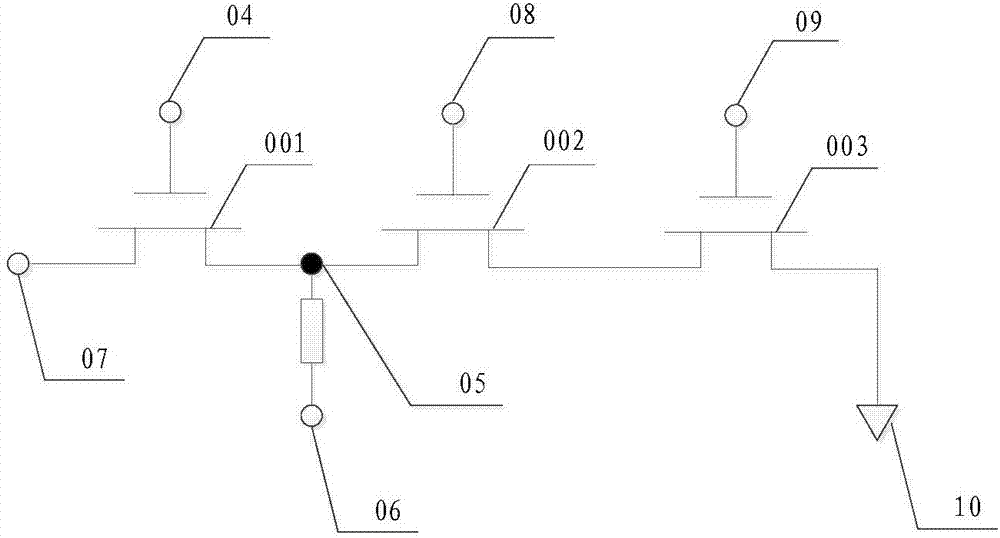 Pixel reading circuit, array reading circuit and pixel reading method