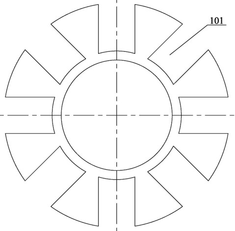 Locking ring type modular double excitation drive motor rotor production method