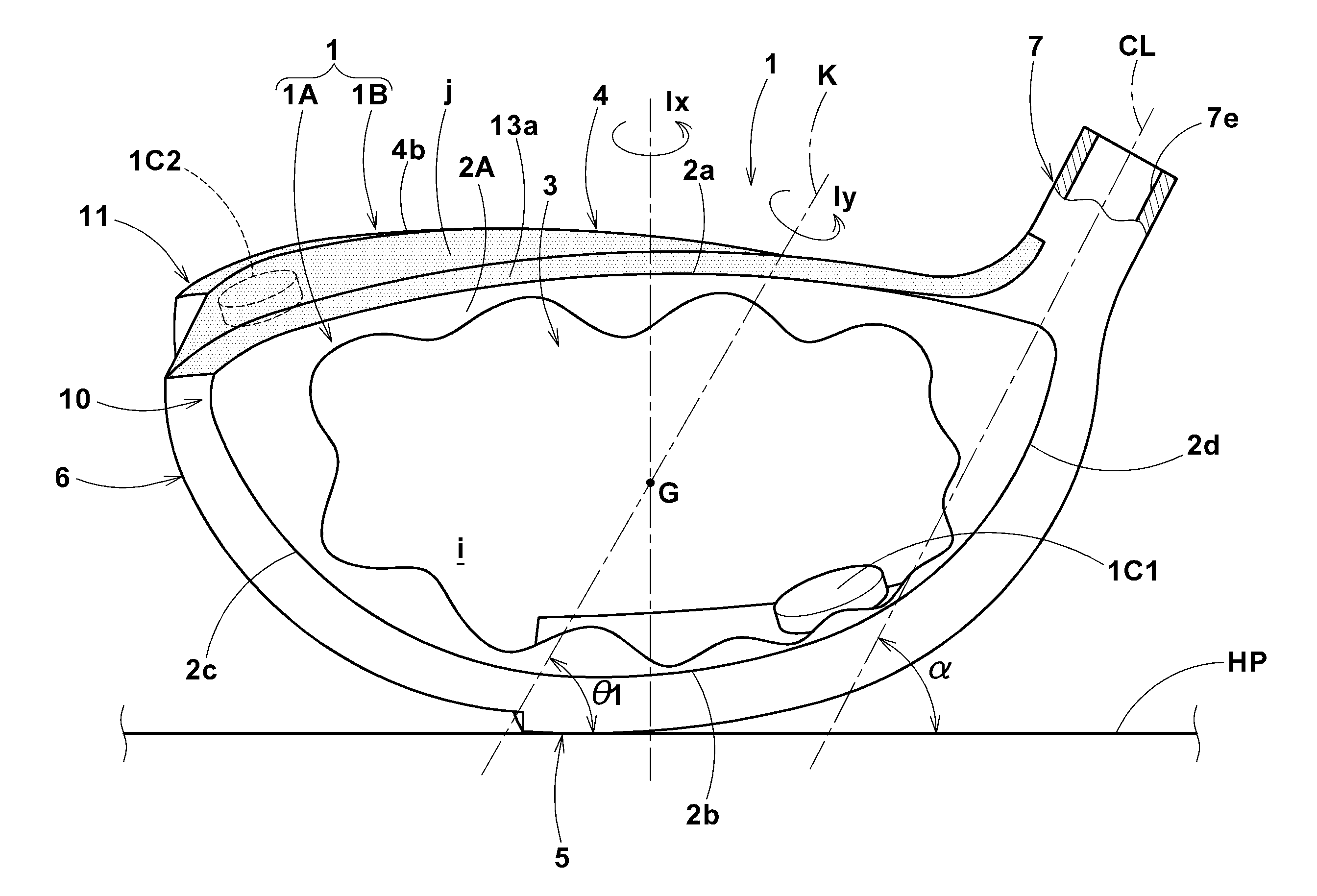 Golf club head and method for predicting carry distance performance thereof