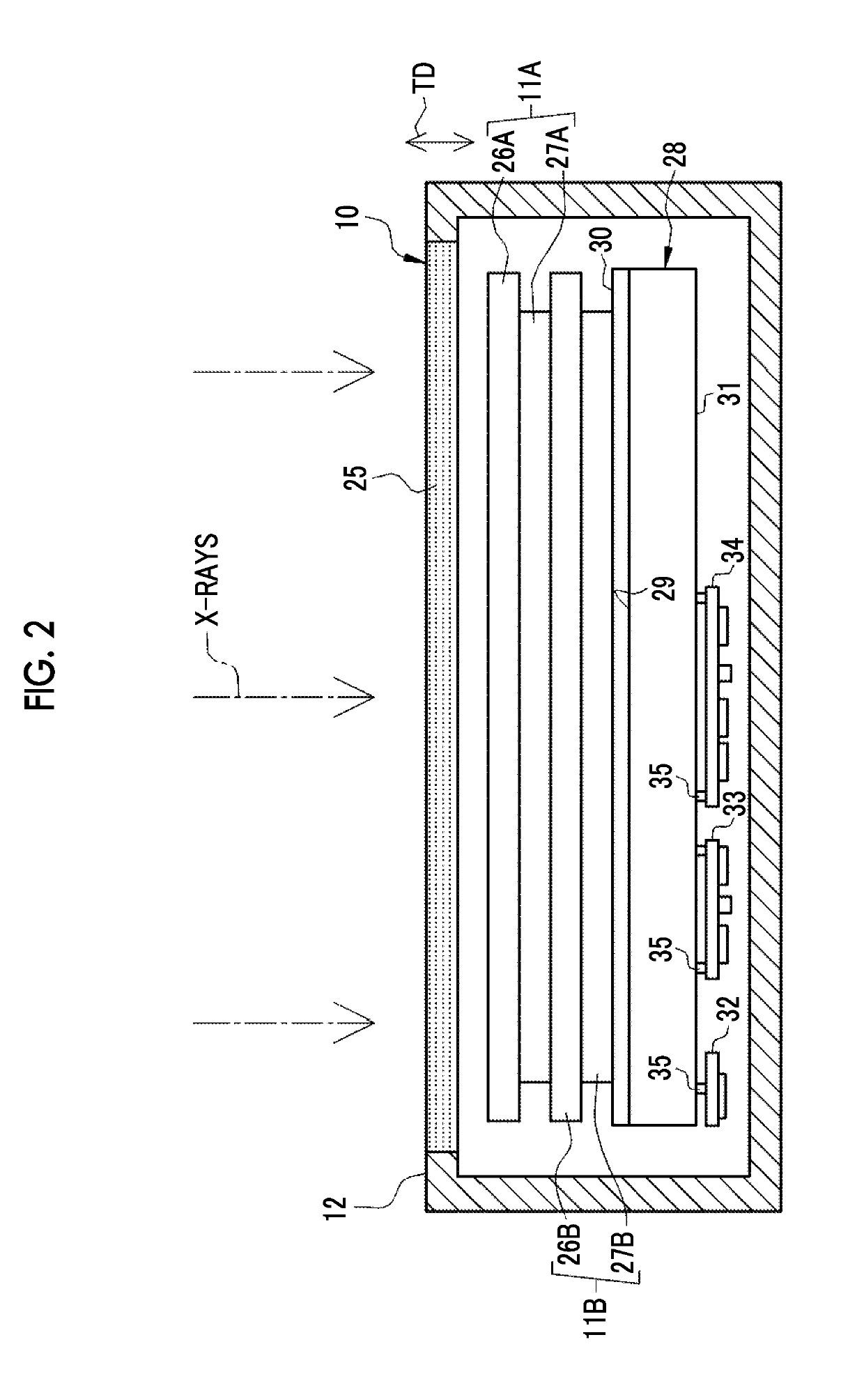 Radiographic image detection device