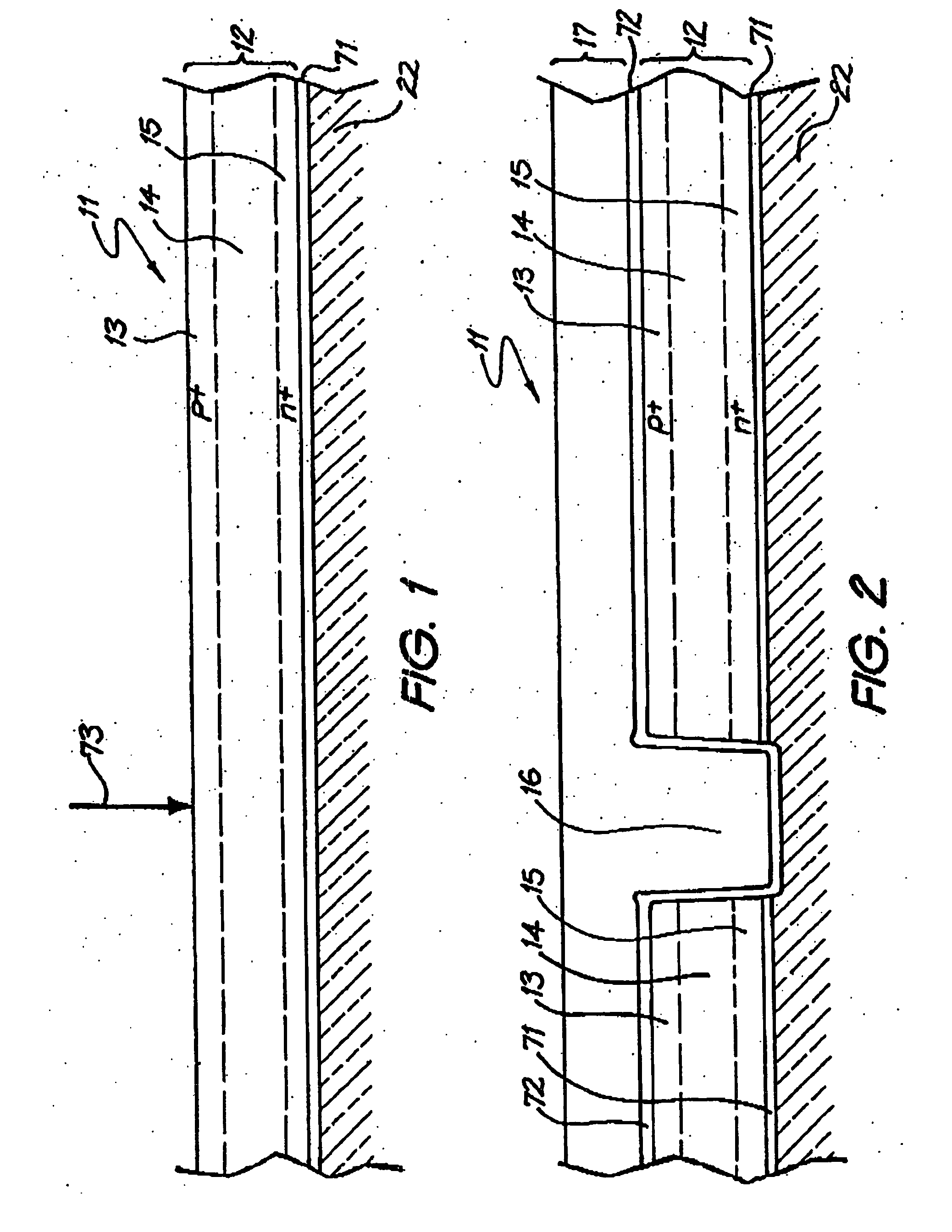 Method of forming openings in an organic resin material